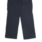 DICKIES Mens Cotton Black Relaxed Straight Trousers W34 L32 Workwear Cargo