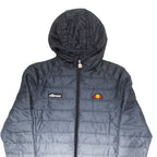 ELLESSE Mens Puffer Coat Grey Hooded S