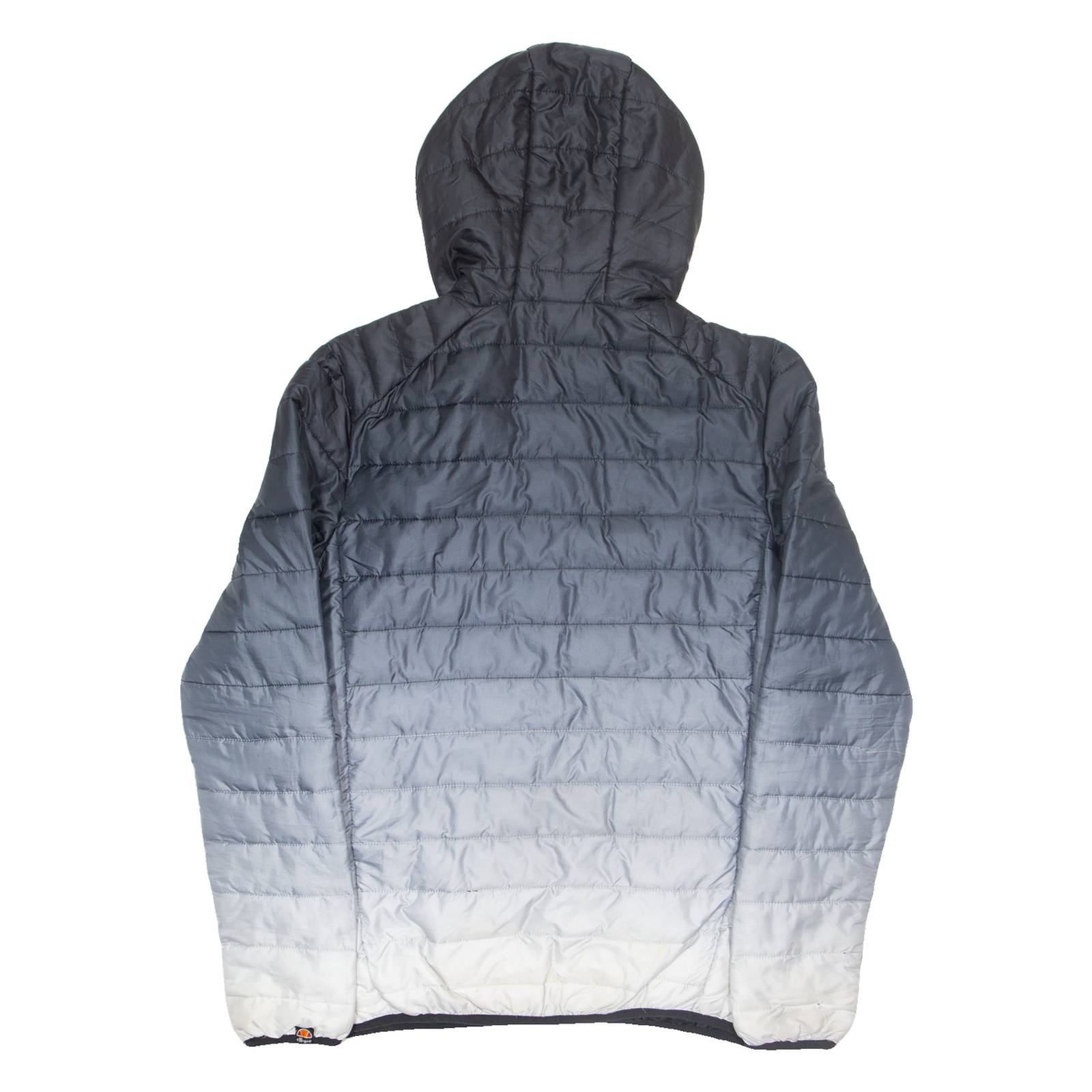 ELLESSE Mens Puffer Coat Grey Hooded S