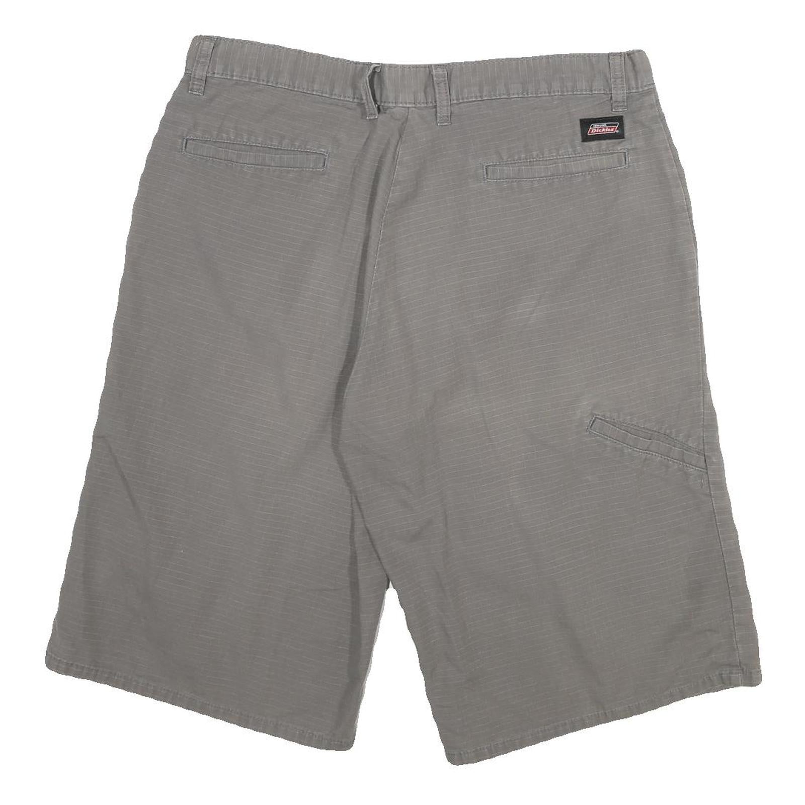 DICKIES Mens Shorts Grey Casual XL W32 Cotton Blend Workwear Pocket