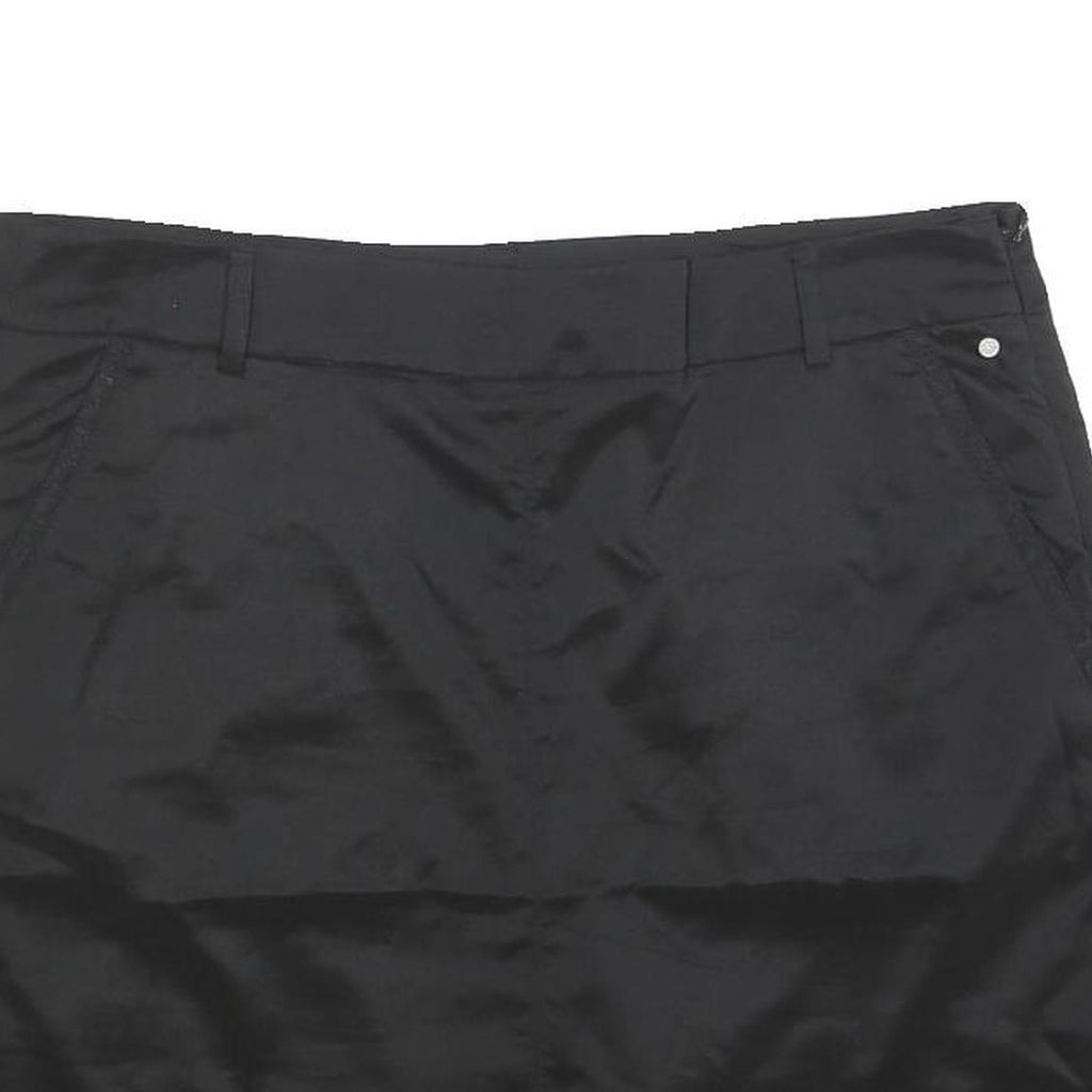 PUMA Womens Black Mini Polyester Blend Skort XL Sports Casual Activewear