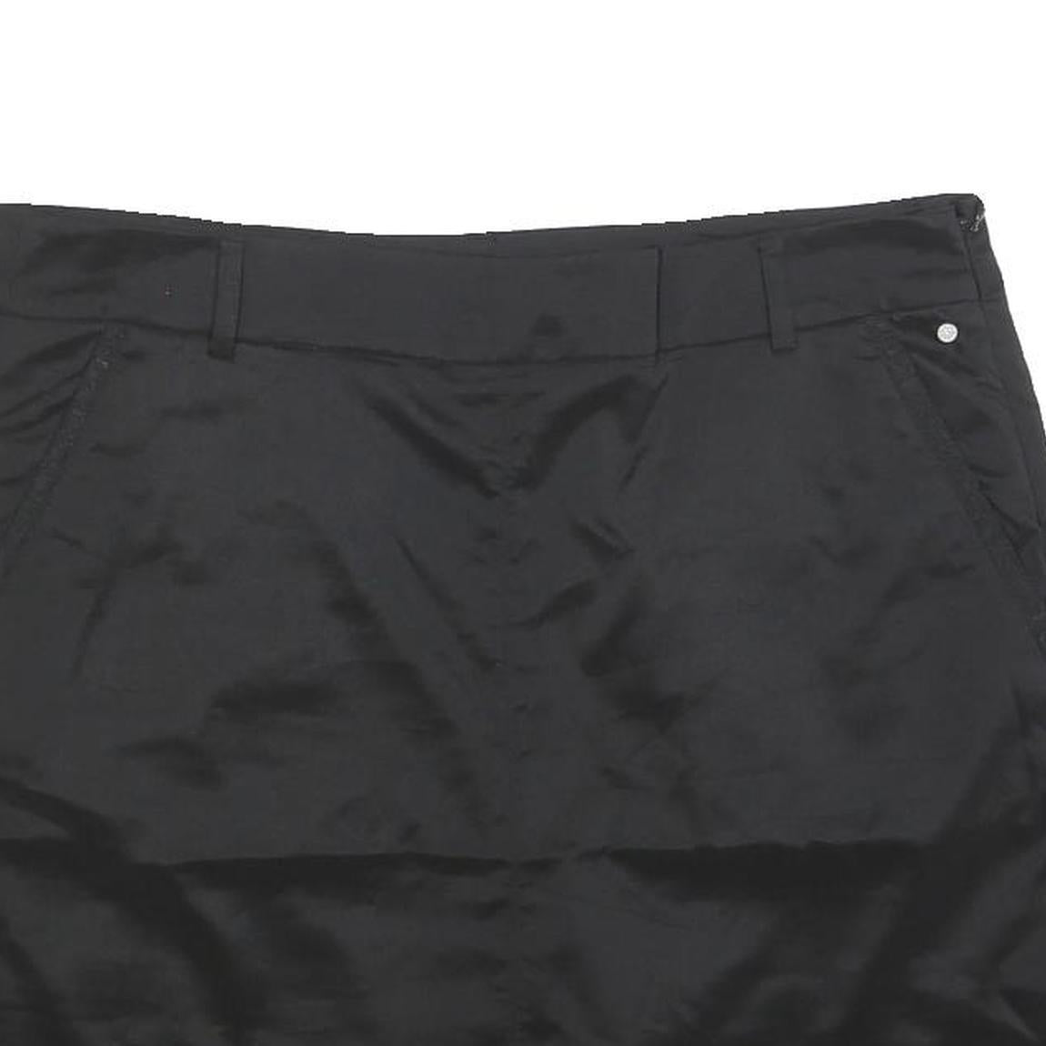 PUMA Womens Black Mini Polyester Blend Skort XL Sports Casual Activewear