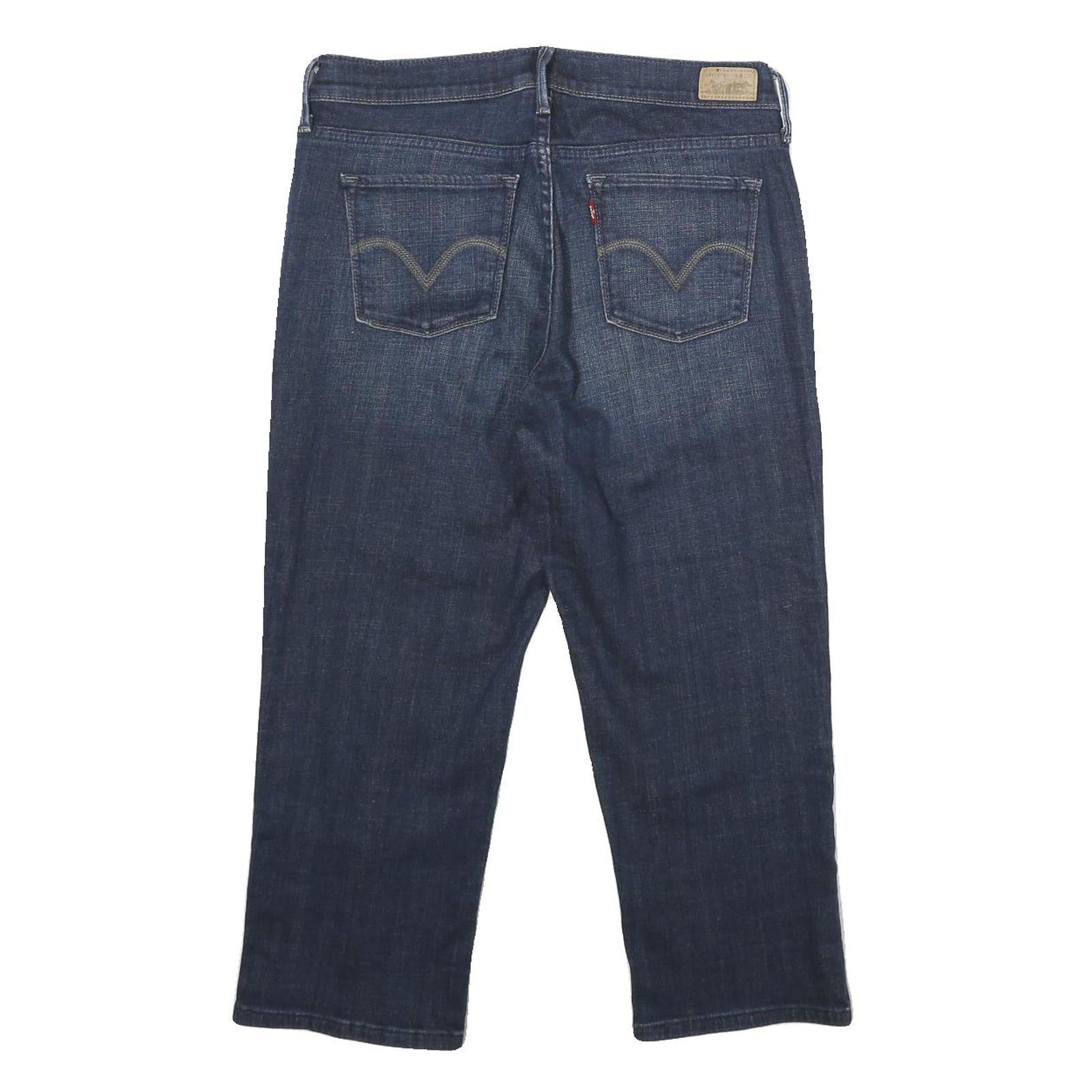 LEVI'S 515 Capri Womens Jeans Blue Regular Cropped Denim W30 L23 Classic Fit