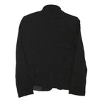 ZARA BASIC Womens Black Jacket S Polyester Blend Button Closure Tailored Plain