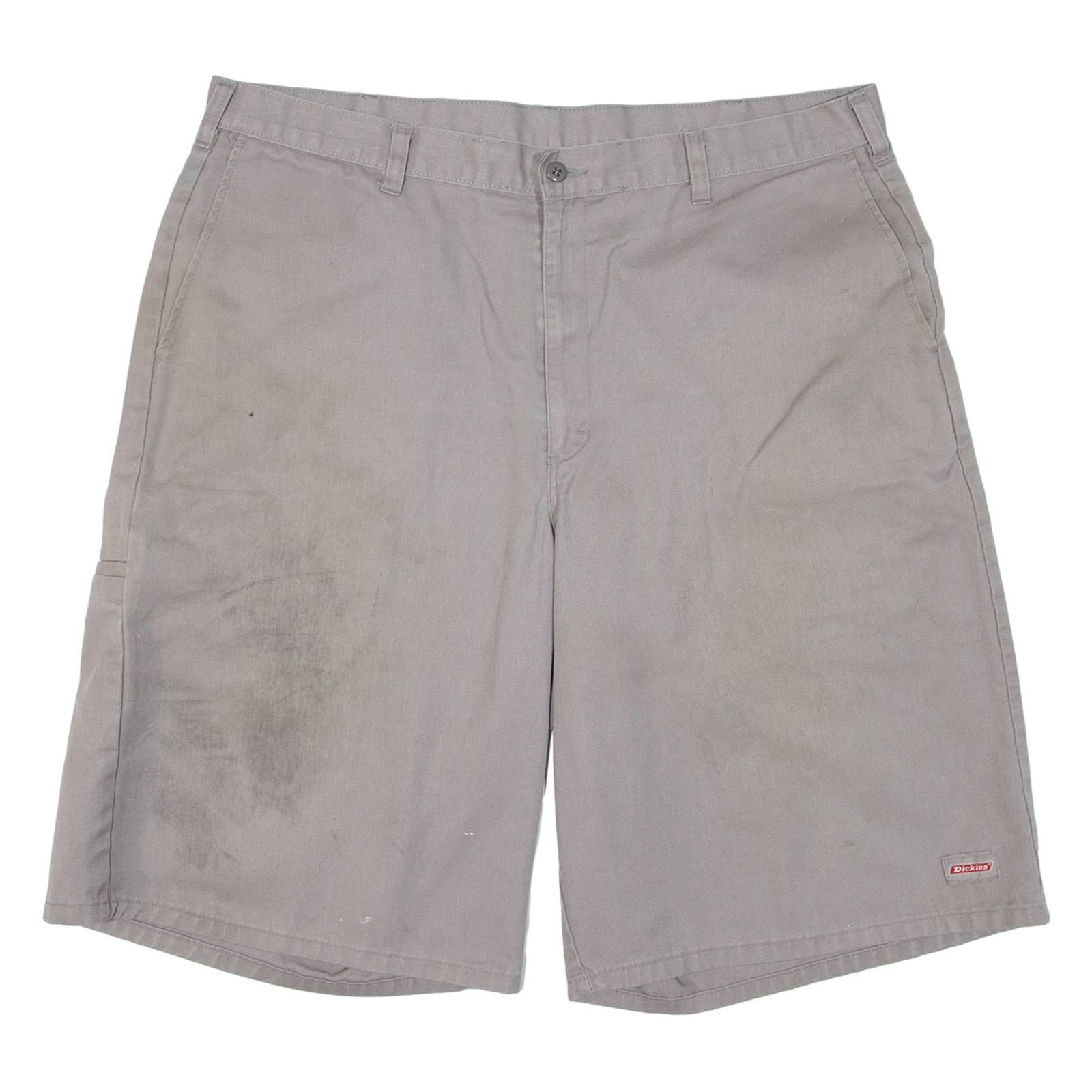 DICKIES Mens Workwear Shorts Grey Relaxed XL W40
