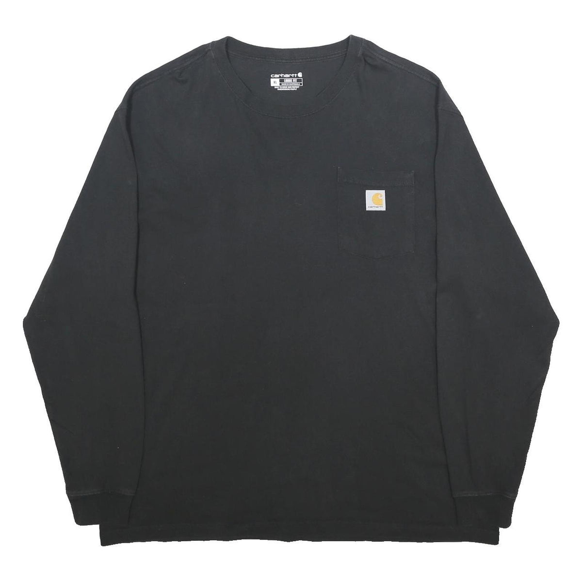 CARHARTT Mens Black & Yellow Wyoming Cowboys Football Long Sleeve Crew Neck XL