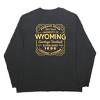 CARHARTT Mens Black & Yellow Wyoming Cowboys Football Long Sleeve Crew Neck XL