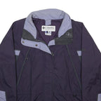 COLUMBIA Womens Purple & Light Purple Outdoor Synthetic Jacket L Zip