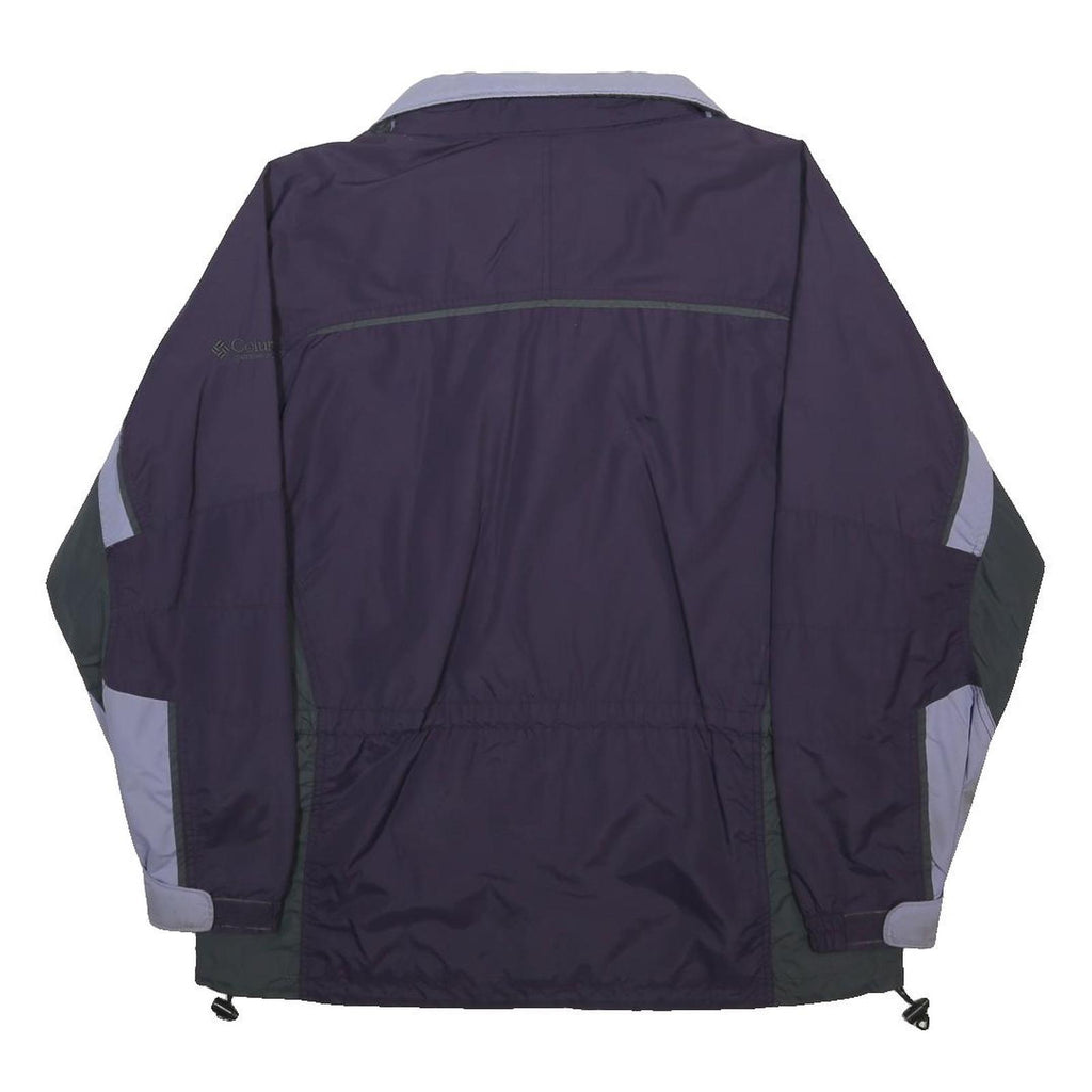 COLUMBIA Womens Purple & Light Purple Outdoor Synthetic Jacket L Zip