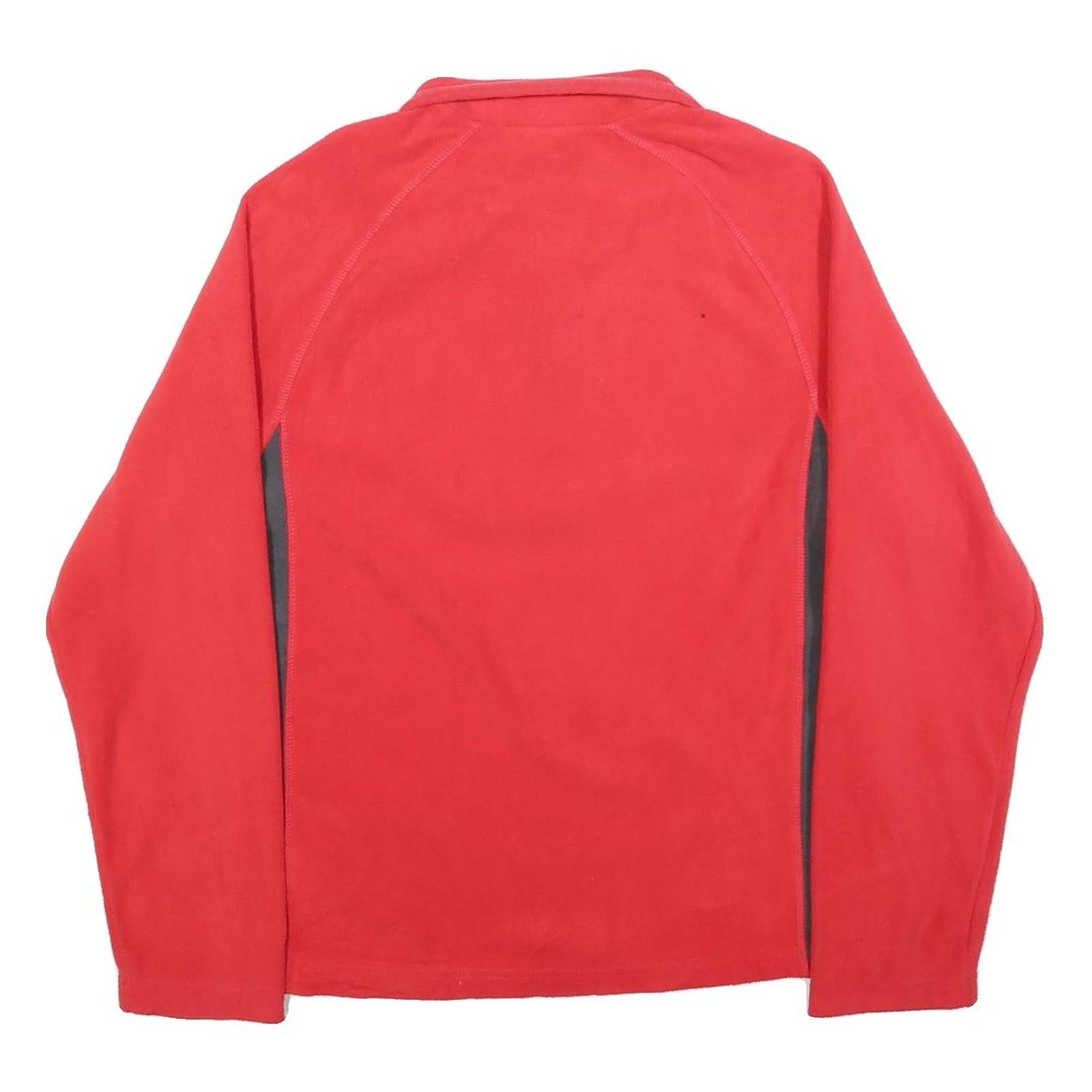 STARTER Mens Red & Grey Sports Style Jumper Pullover Plain Crew Neck Basic Knit