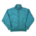 RUGGED TERRAIN Mens Blue Jacket L Polyester Blend Plain Zip Casual Outdoor