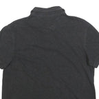 TOMMY HILFIGER Womens Black Formula One Team Short Sleeve Polo Shirt M Racing