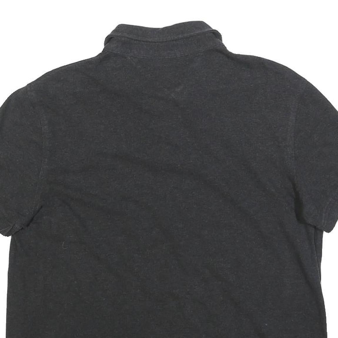 TOMMY HILFIGER Womens Black Formula One Team Short Sleeve Polo Shirt M Racing