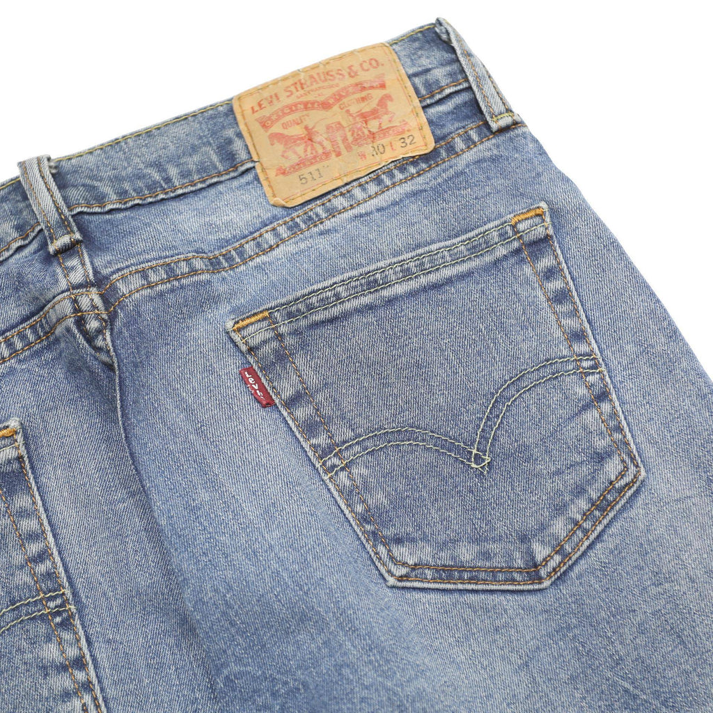 LEVI'S 511 Slim Mens Jeans Blue Slim Skinny Denim Medium W30 L32 Classic Fit