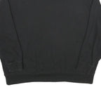 ADIDAS Womens Black Crew Neck UK 12 Sweatshirt Cotton Blend Casual Pullover