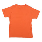 CHAMPION Mens Orange Logo Graphic T-Shirt M Short Sleeve Crew Neck Cotton Blend