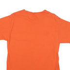 CHAMPION Mens Orange Logo Graphic T-Shirt M Short Sleeve Crew Neck Cotton Blend