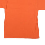 CHAMPION Mens Orange Logo Graphic T-Shirt M Short Sleeve Crew Neck Cotton Blend