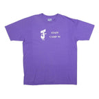 HANES Mens Purple Staff Camp 91 Graphic T-Shirt XL Short Sleeve Crew Neck