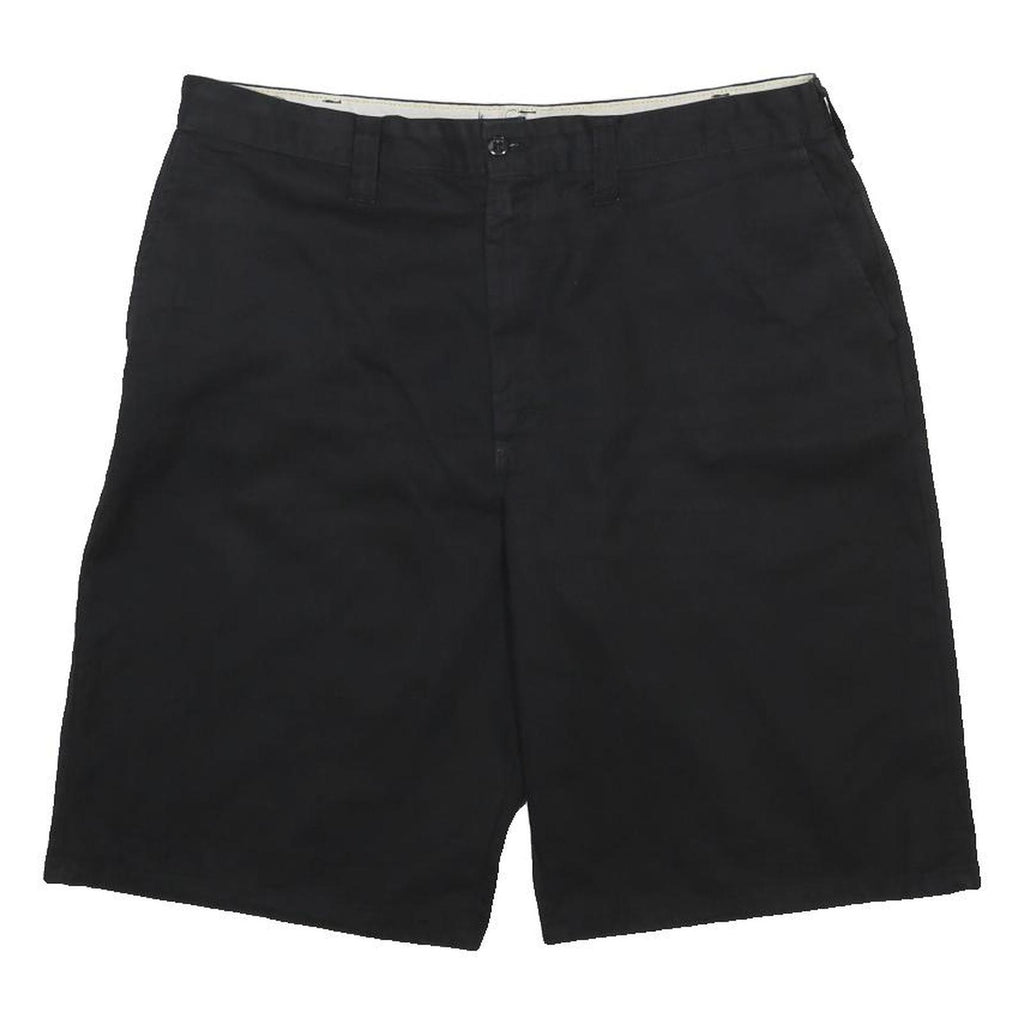 DICKIES Mens Shorts Black Classic L W38 Workwear Flat Front Cotton Blend