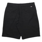 DICKIES Mens Shorts Black Classic L W38 Workwear Flat Front Cotton Blend