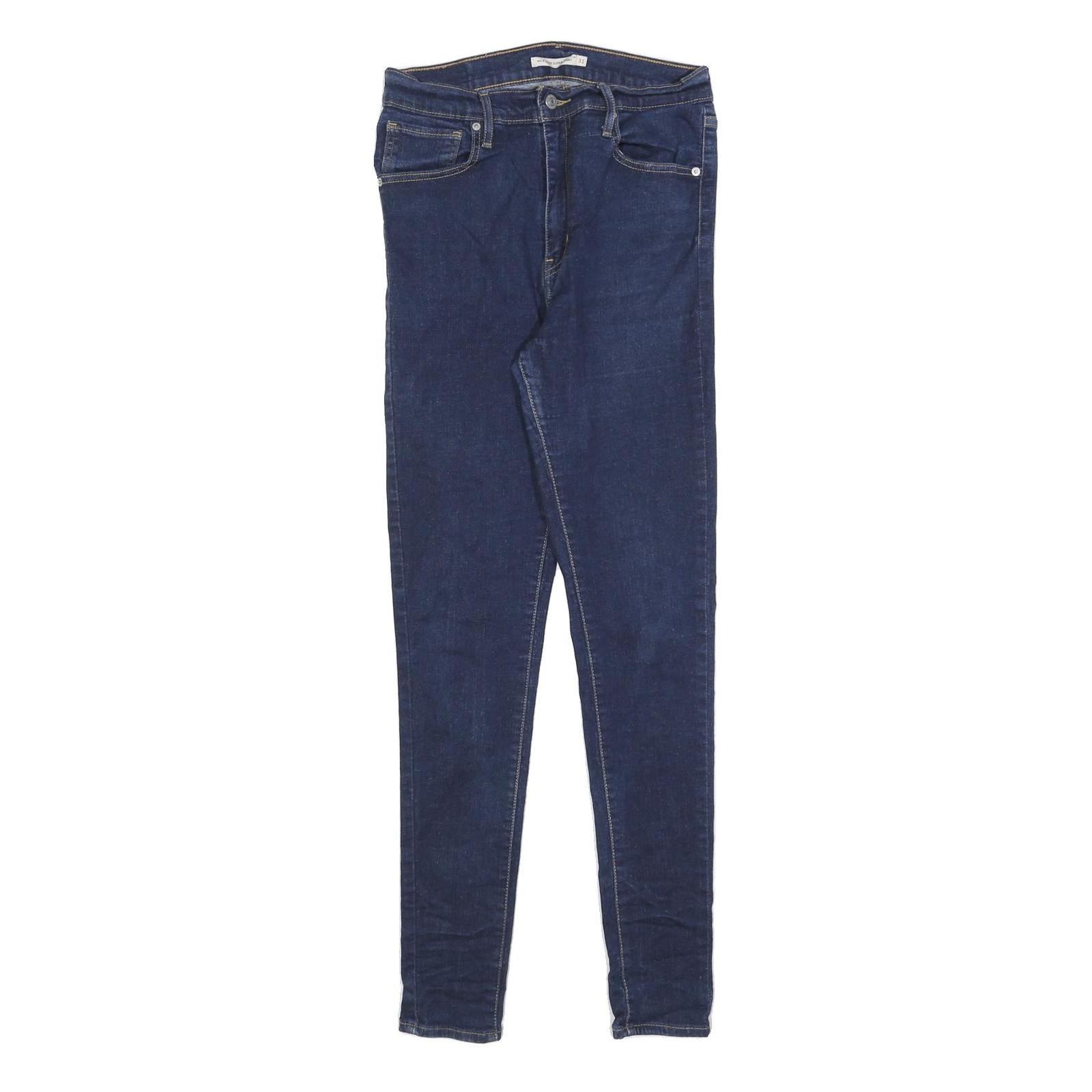 LEVI'S Womens Jeans Blue Slim Skinny Denim W31 L32 Zip Cotton Blend