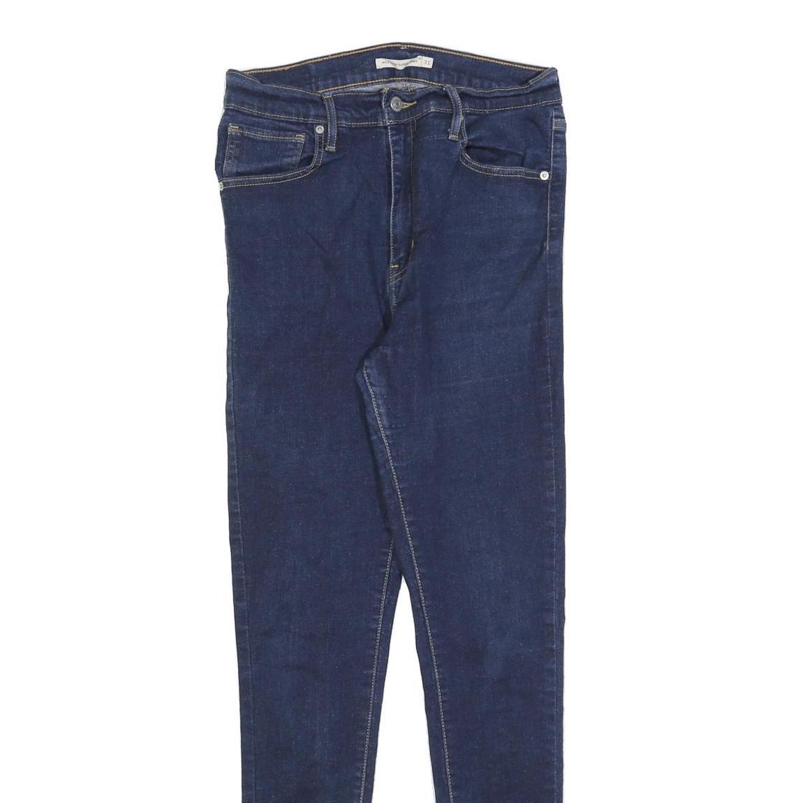 LEVI'S Womens Jeans Blue Slim Skinny Denim W31 L32 Zip Cotton Blend