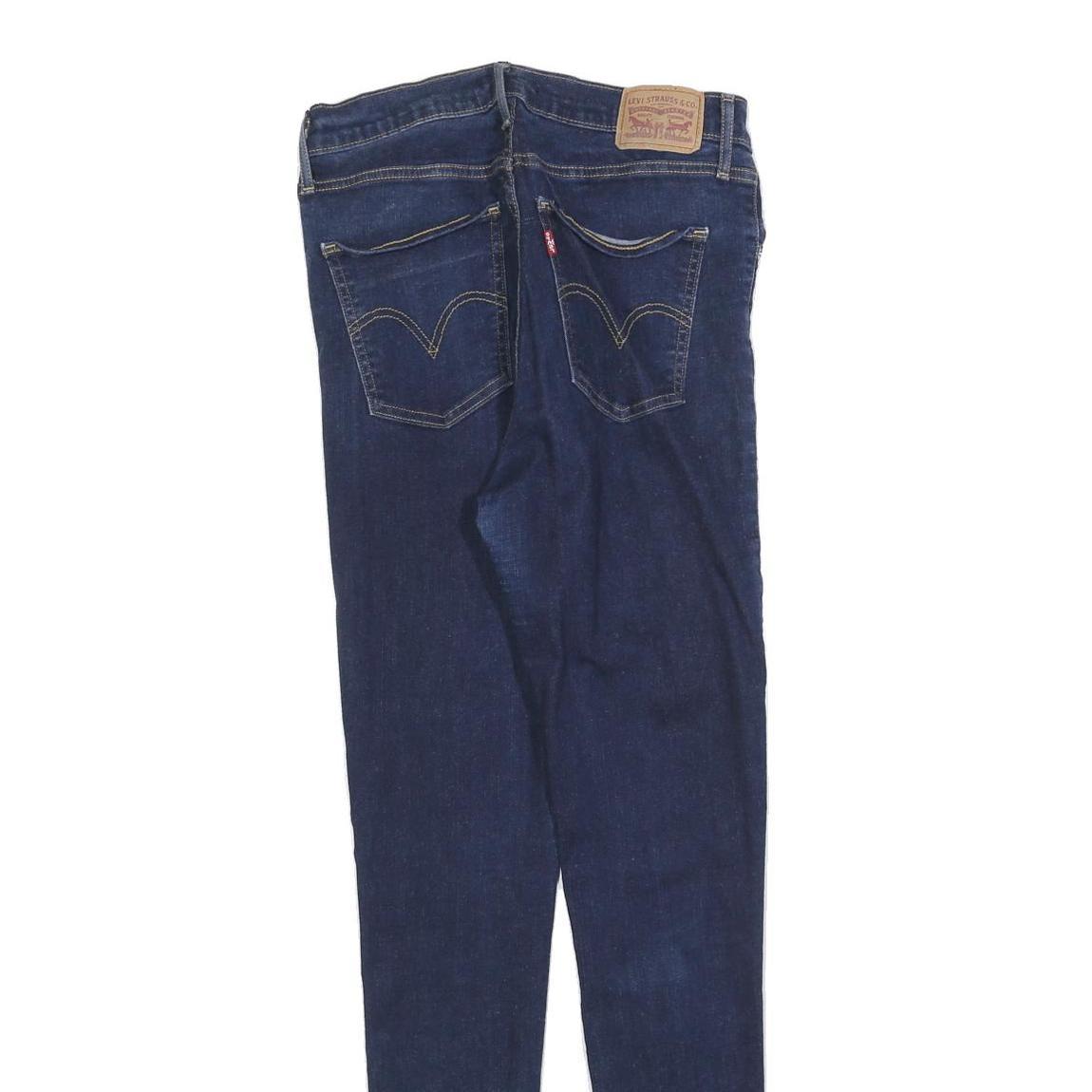 LEVI'S Womens Jeans Blue Slim Skinny Denim W31 L32 Zip Cotton Blend