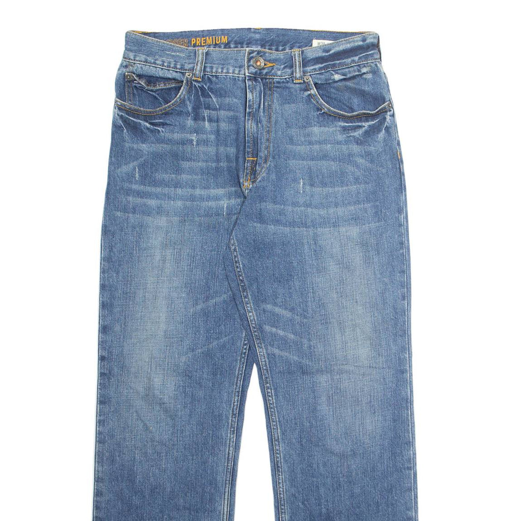 TOMMY HILFIGER Mens Jeans Blue Regular Straight Stone Wash W30 L32