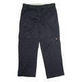 DICKIES Workwear Mens Twill Trousers Black Loose Straight W38 L32