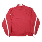 ADIDAS Mens Red & White Track Jacket XL Nylon Zip Athletic Sportswear