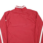 ADIDAS Mens Red & White Track Jacket XL Nylon Zip Athletic Sportswear