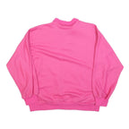 LAURA TORELLI Womens Pink Cotton Blend Sweatshirt M Round Neck Casual Pullover