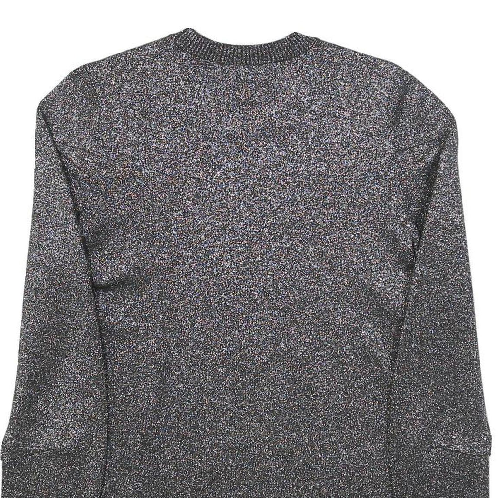 ALEXANDER WANG Womens Black Printed Top Long Sleeve Crew Neck L Designer