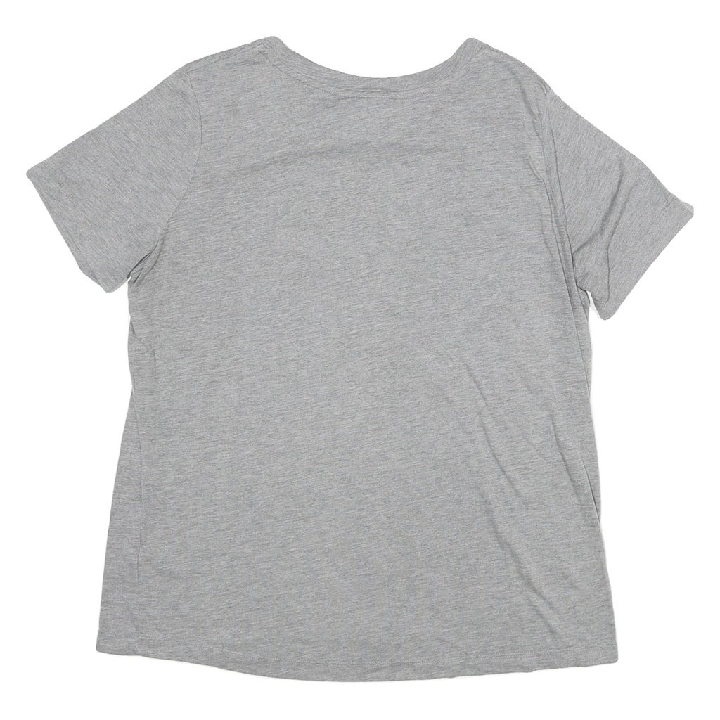 NIKE Mens Grey Graphic T-Shirt L Short Sleeve Crew Neck Casual Sportswear