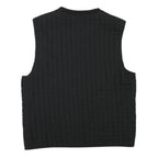 GAP Mens Black XL Quilted Zip Jacket Polyester Blend Lightweight Vest