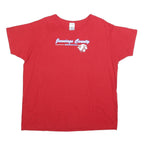JERZEES Womens Red Jennings County Panthers T-Shirt XL Short Sleeve Crew Neck