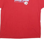 JERZEES Womens Red Jennings County Panthers T-Shirt XL Short Sleeve Crew Neck