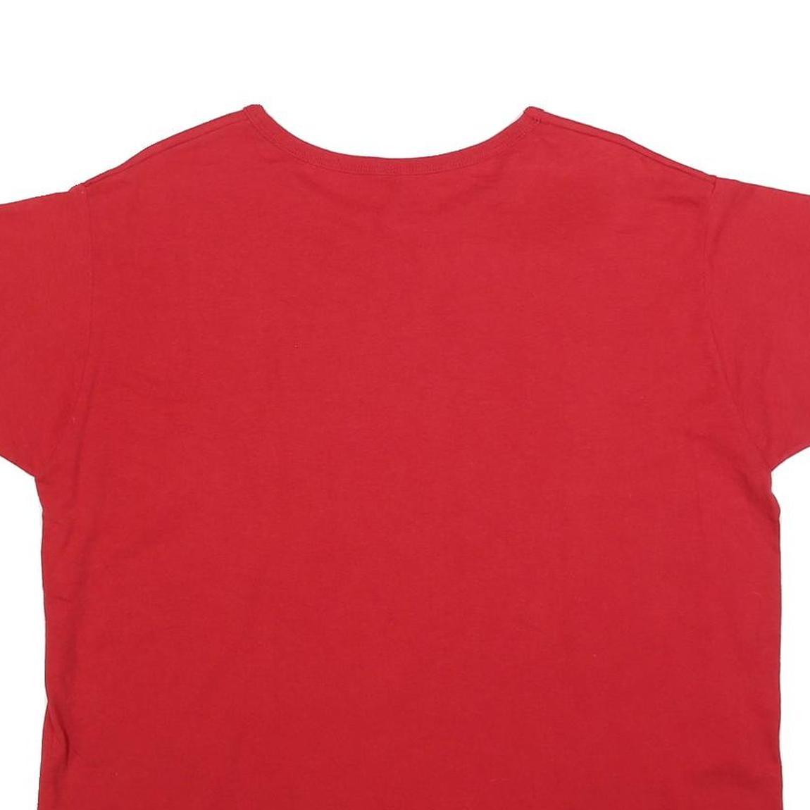 JERZEES Womens Red Jennings County Panthers T-Shirt XL Short Sleeve Crew Neck