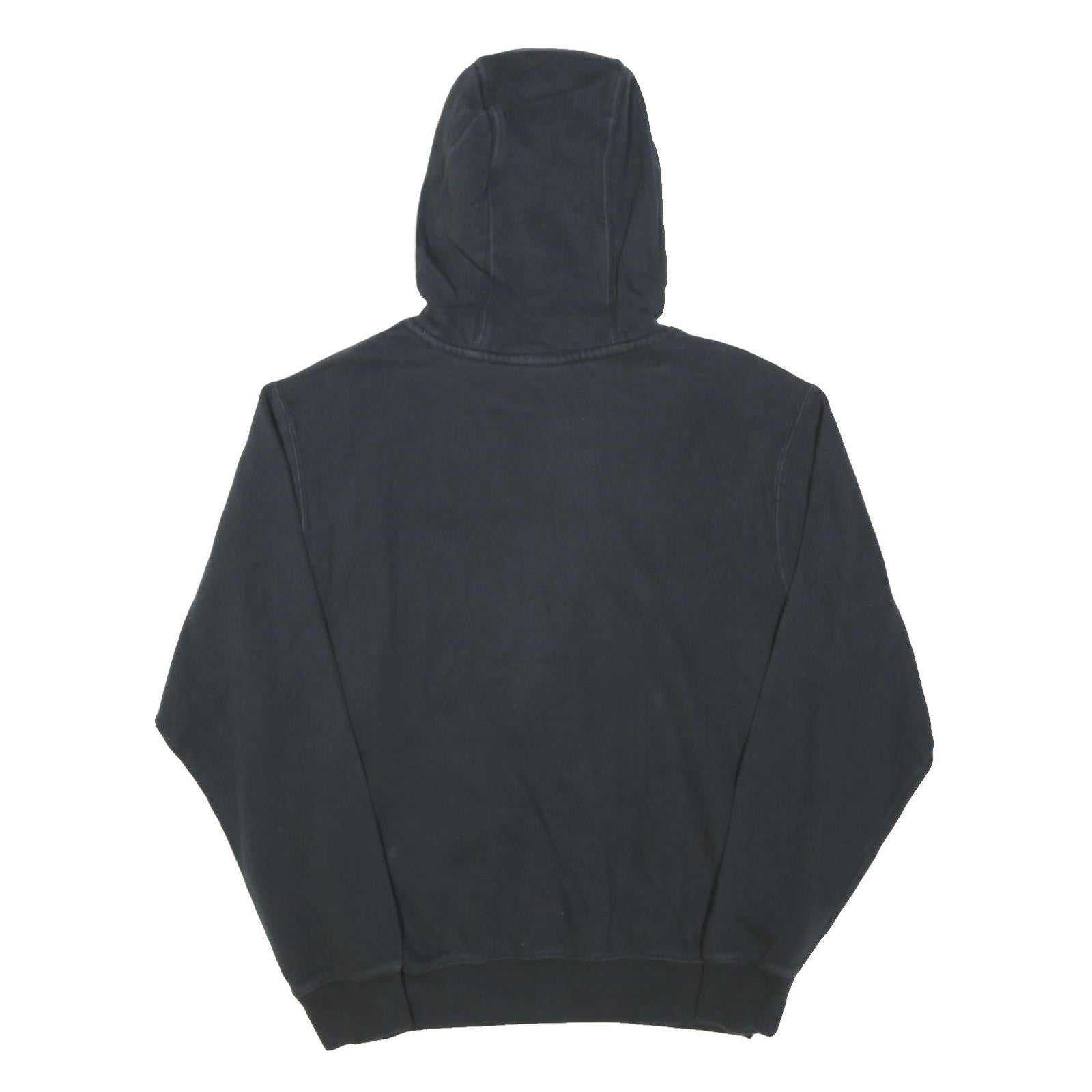 NIKE Mens Black Pullover Hoodie S Cotton Blend Casual Sportswear