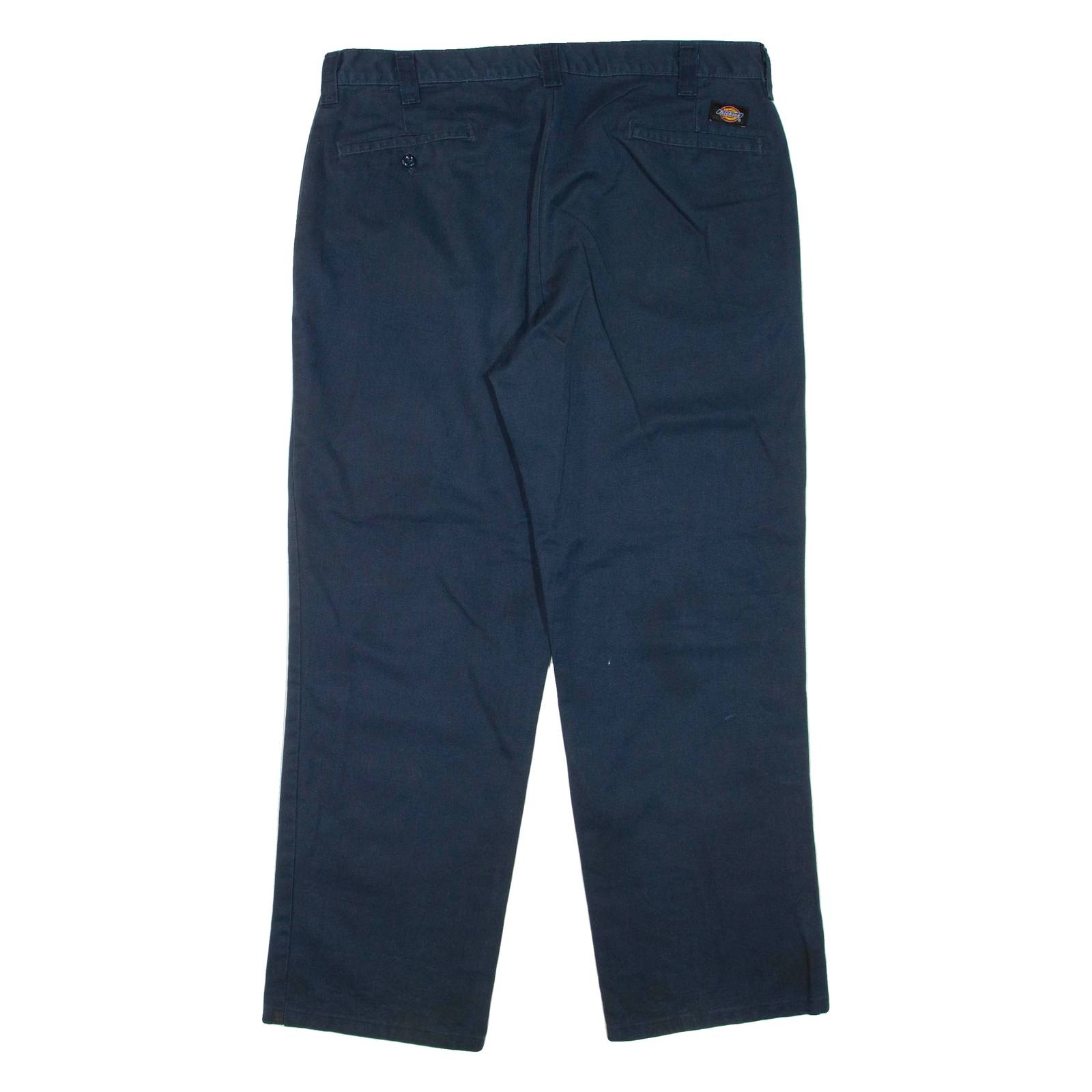 DICKIES Mens Trousers Blue Regular Tapered W36 L30