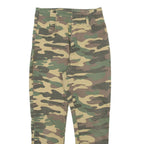 BERSHKA Camo Womens Trousers Grey Slim Skinny W26 L25