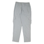 GREENVILLAGE Mens Relaxed Grey Drawstring Cargo Trousers W32 L31 Casual Comfort