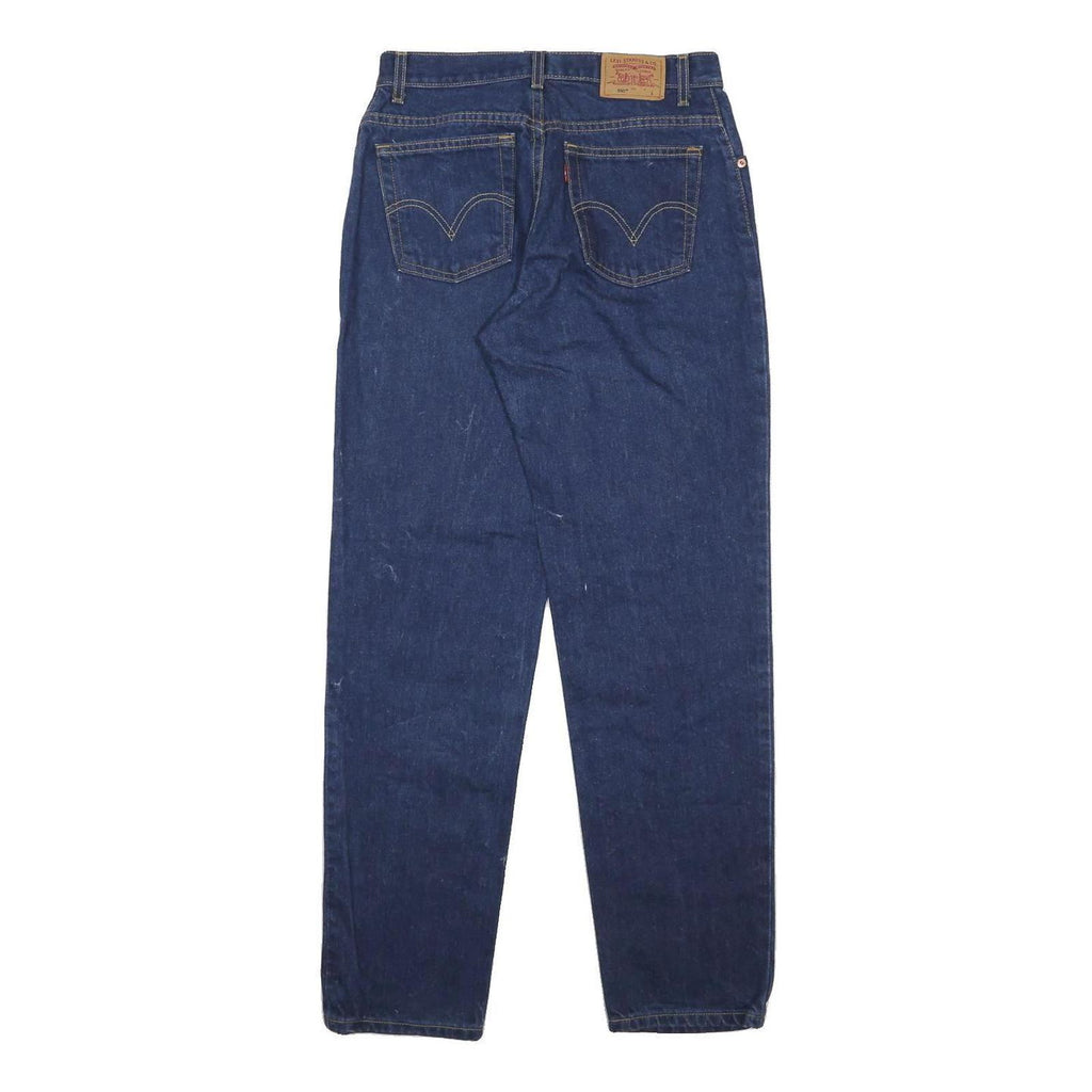 LEVI'S 550 Tapered Womens Blue Relaxed Jeans Denim W28 L32 Classic Fit Zip