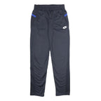 LOTTO Mens Joggers Black & Blue Slim Tapered S W26 L32 Sportswear Track Pants
