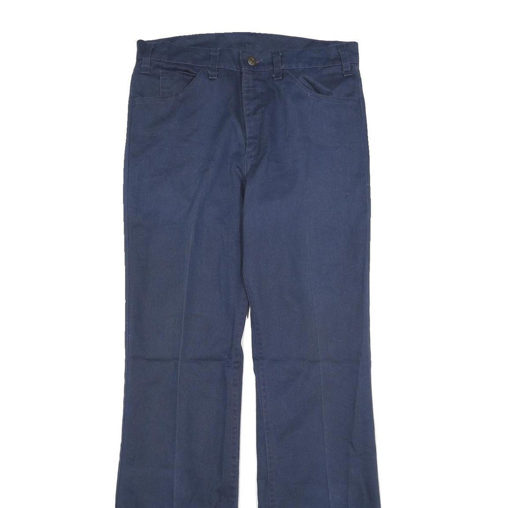 LEVI'S Mens Cotton Blue Classic Straight Trousers W32 L30 Zip Closure