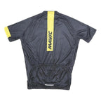 MAVIC Mens Black & Yellow Cycling Jersey XL Short Sleeve Round Neck Sportswear