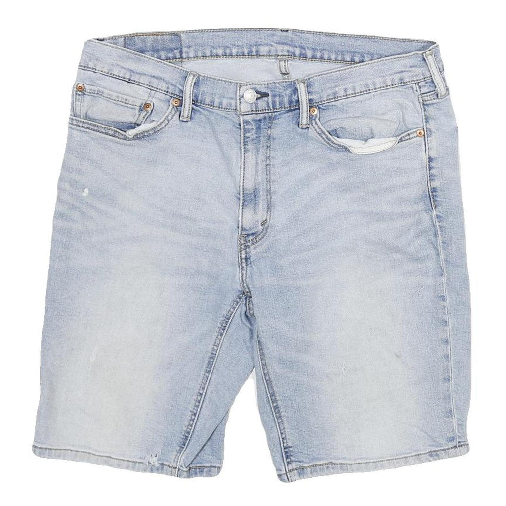 LEVI'S Mens Denim Blue Casual Shorts XL W34 Cotton Blend Regular Fit Light Wash