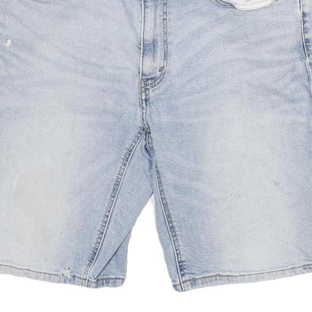 LEVI'S Mens Denim Blue Casual Shorts XL W34 Cotton Blend Regular Fit Light Wash