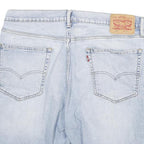 LEVI'S Mens Denim Blue Casual Shorts XL W34 Cotton Blend Regular Fit Light Wash